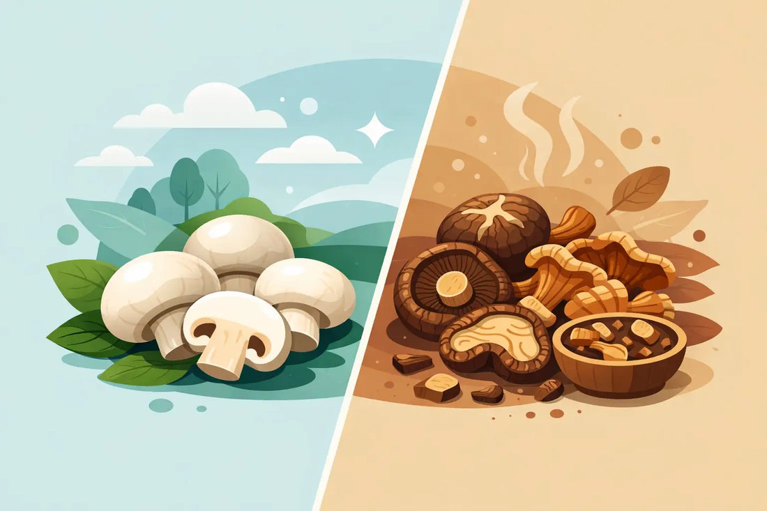 Fresh Mushrooms vs Dried: Which Wins?
