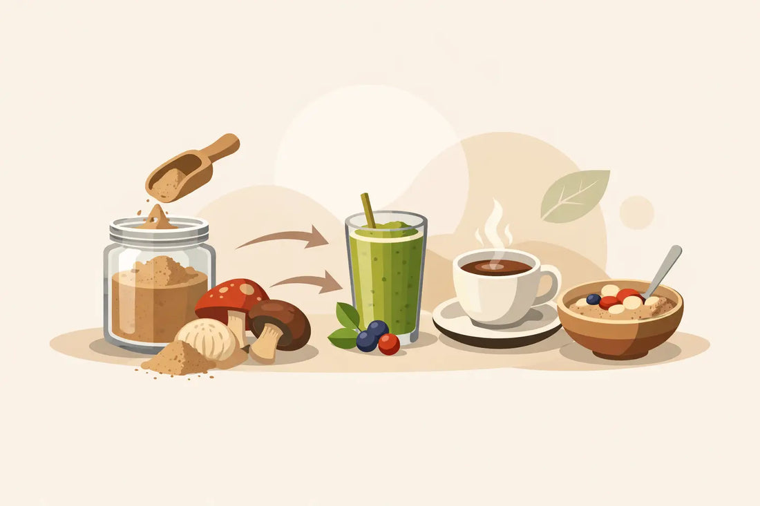 How to Add Mushroom Powders Every Day