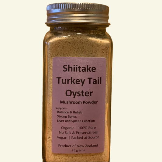 Shiitake, Turkey tail and Oyster Mushroom Powder