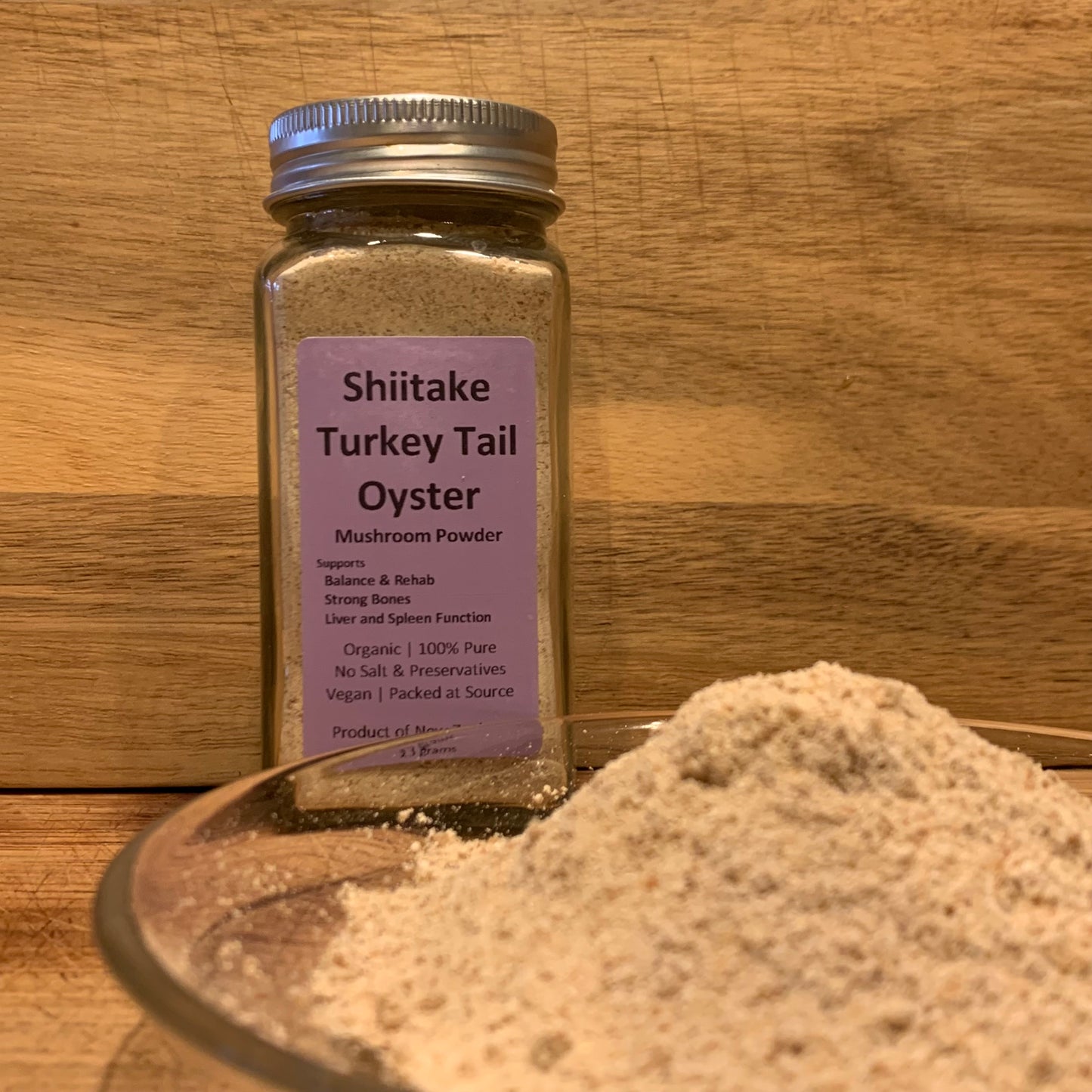 Shiitake, Turkey tail and Oyster Mushroom Powder